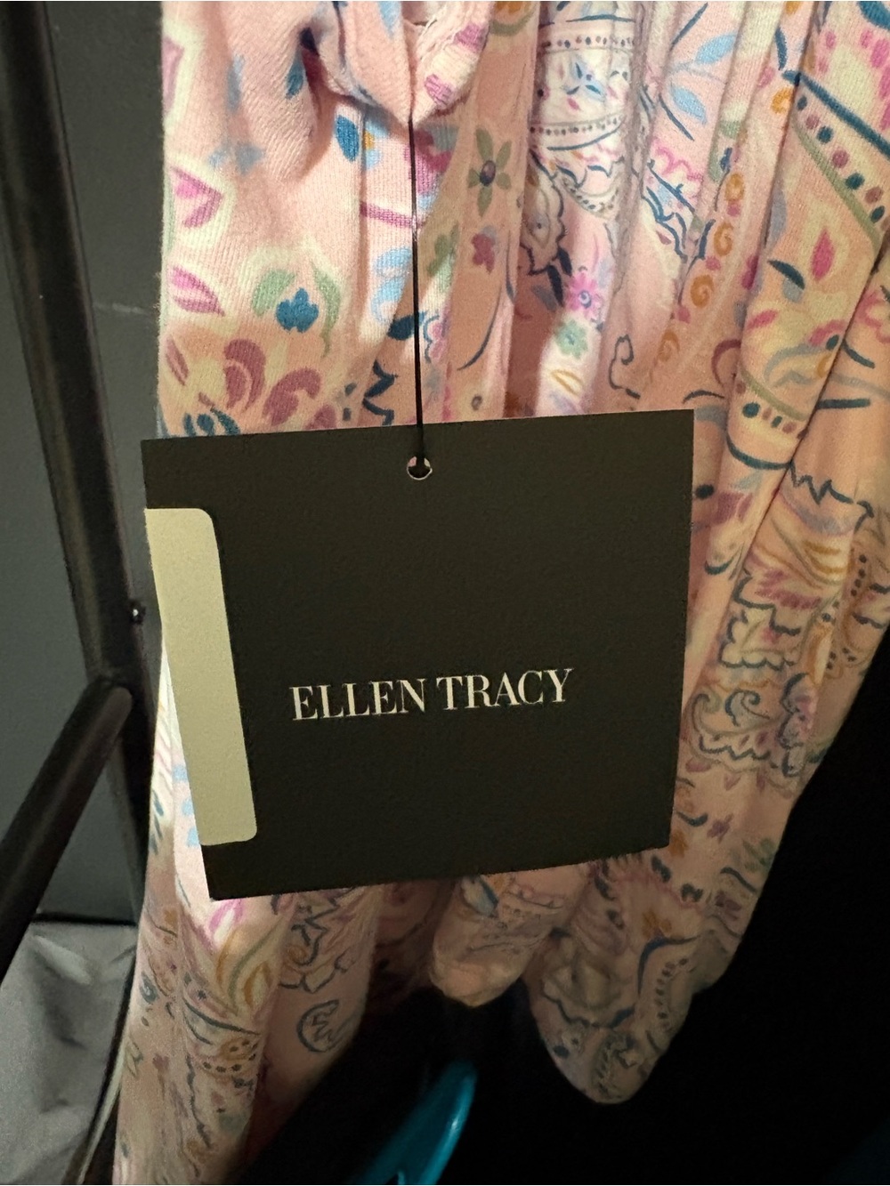 NWT Ellen Tracy Pink Paisley V-Neck Short Sleeve Pajama Set Size XL - Picture 14 of 16